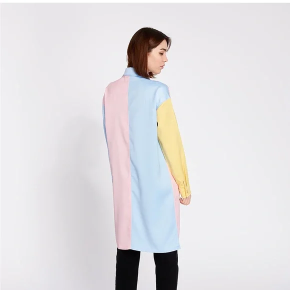 Lazy Oaf Satin Queen Button Down Shirt Dress - Picture 3 of 10